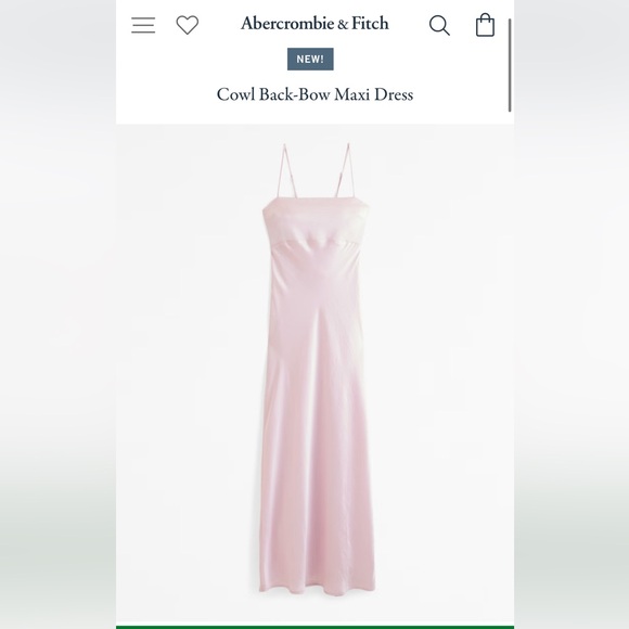 Abercrombie and Fitch bow back cowl dress Medium - Picture 2 of 5